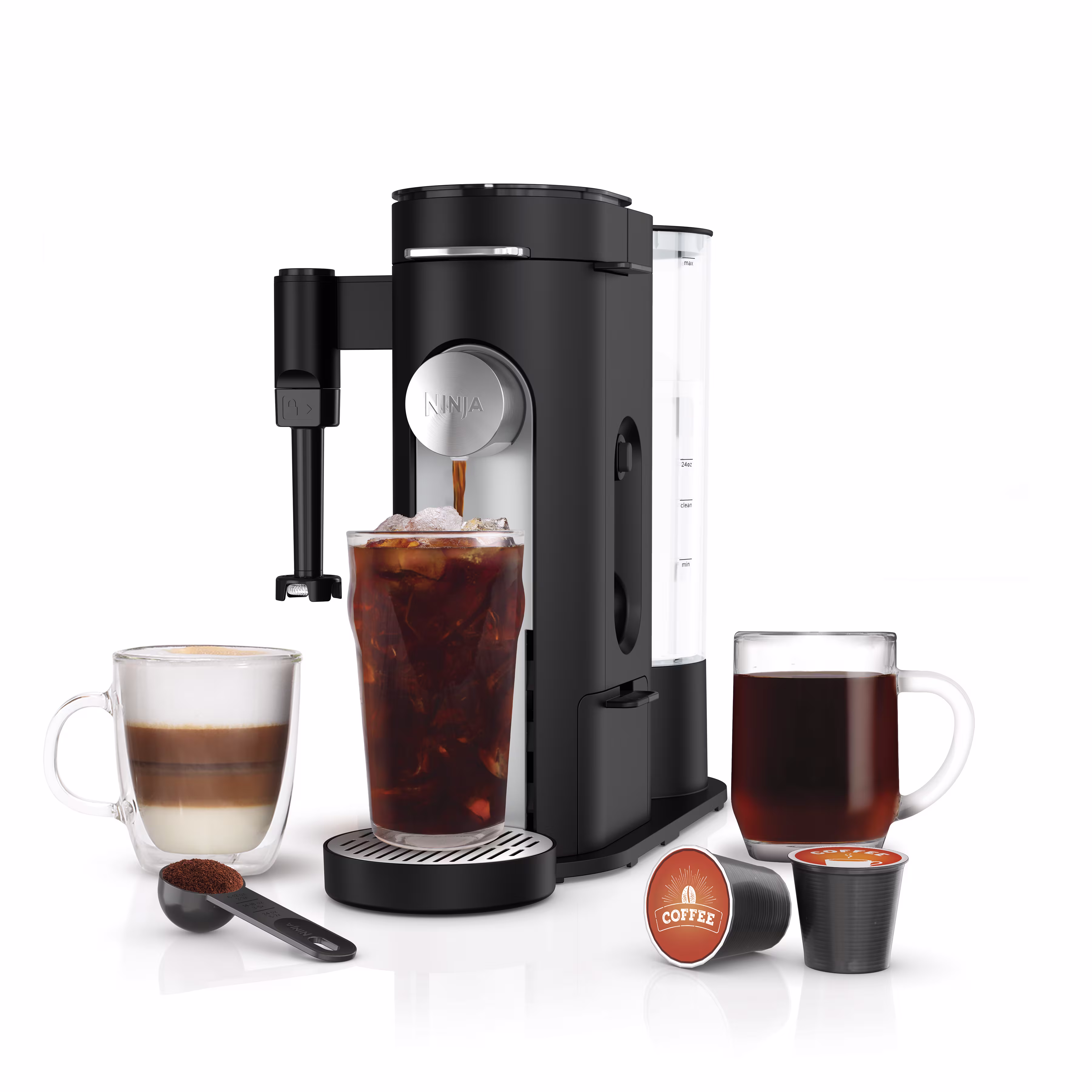 Ninja Single-Serve Pods & Grounds Specialty Coffee Maker Black — Tea