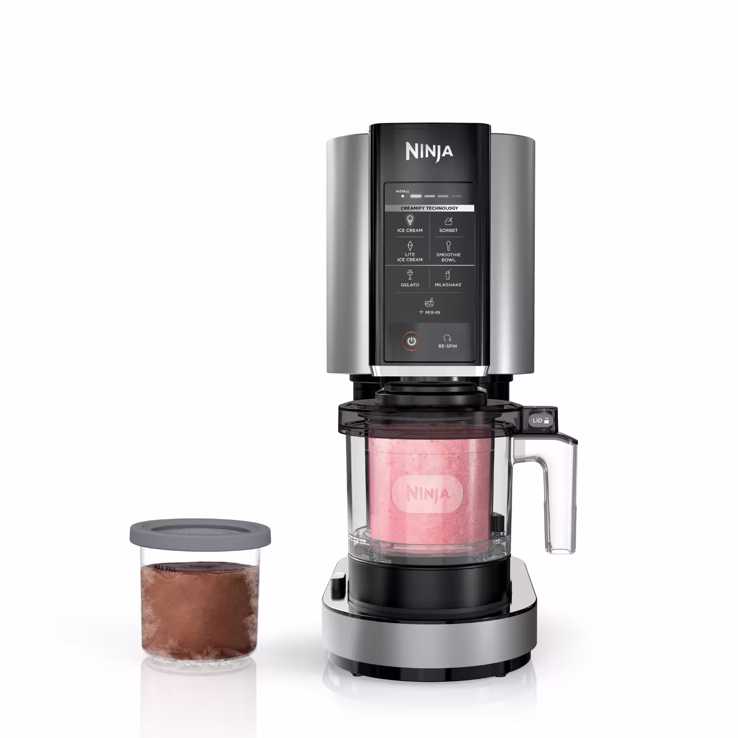 Ninja CREAMi, NC301C, Ice Cream, Gelato, Milkshake, Sorbet, Smoothie Bowl, and Lite Ice Cream Maker, 7 One-Touch Programs
