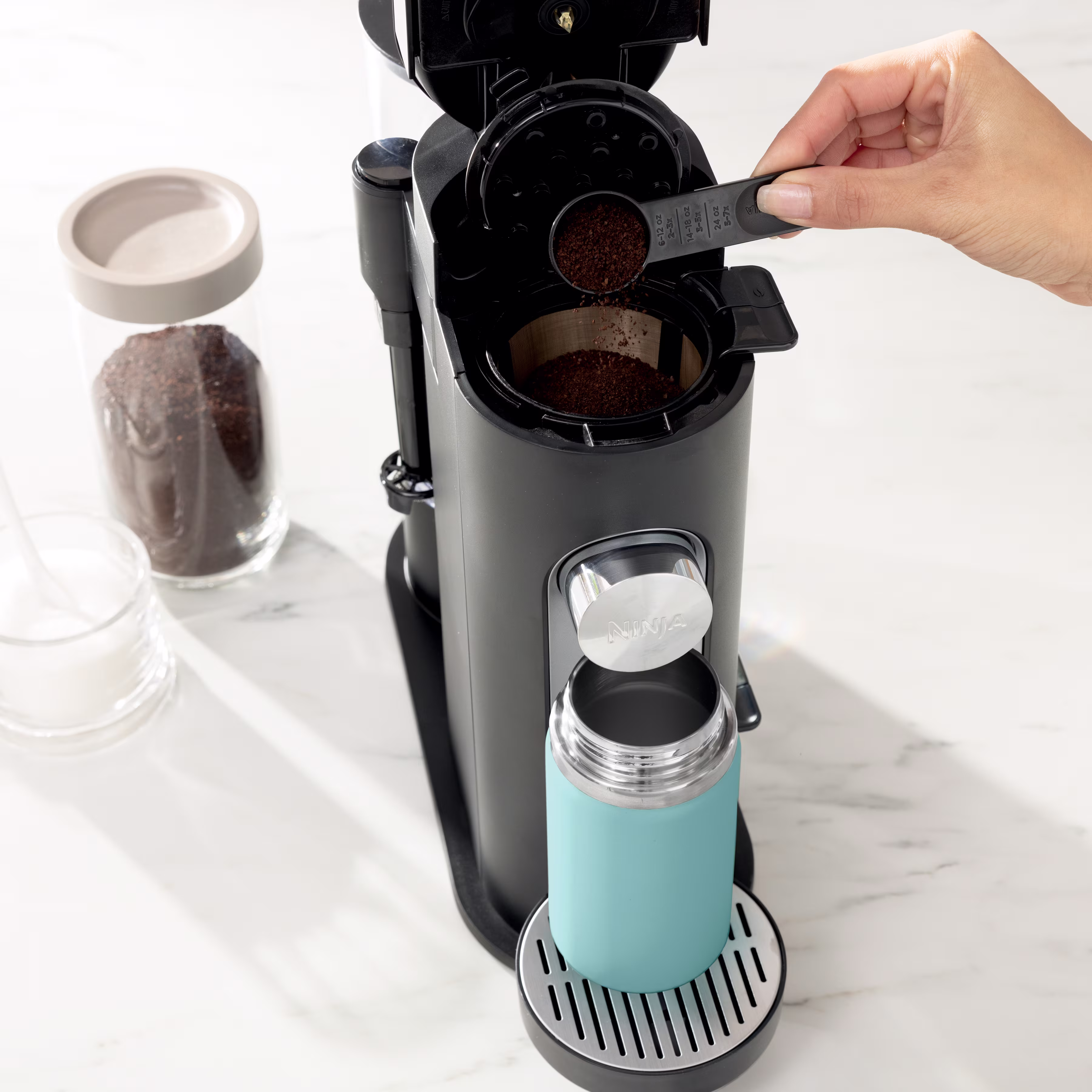 Ninja Single-Serve Pods & Grounds Specialty Coffee Maker Black — Tea - Image 2