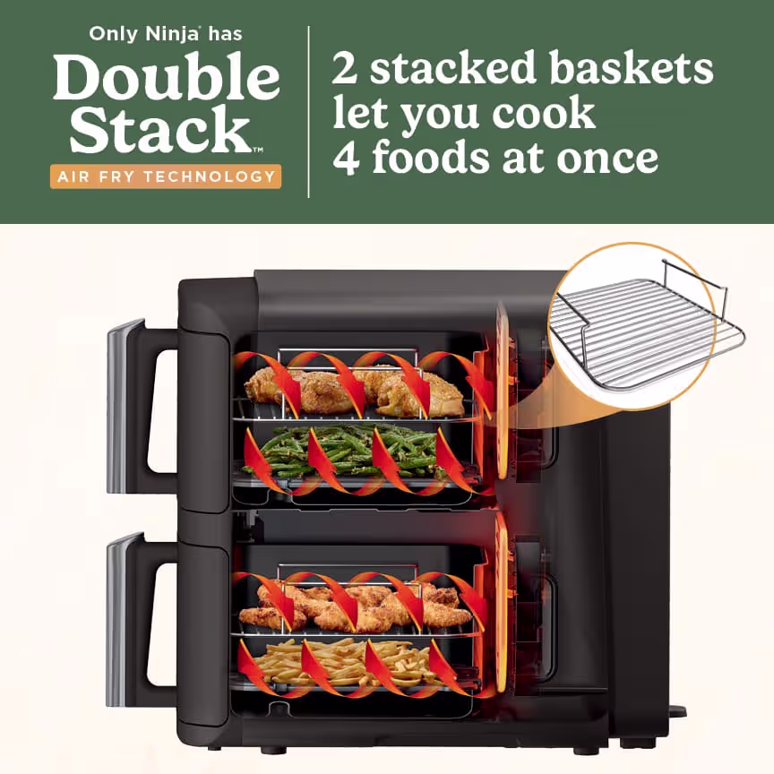 Ninja DoubleStack 2-Basket Air Fryer - Image 2