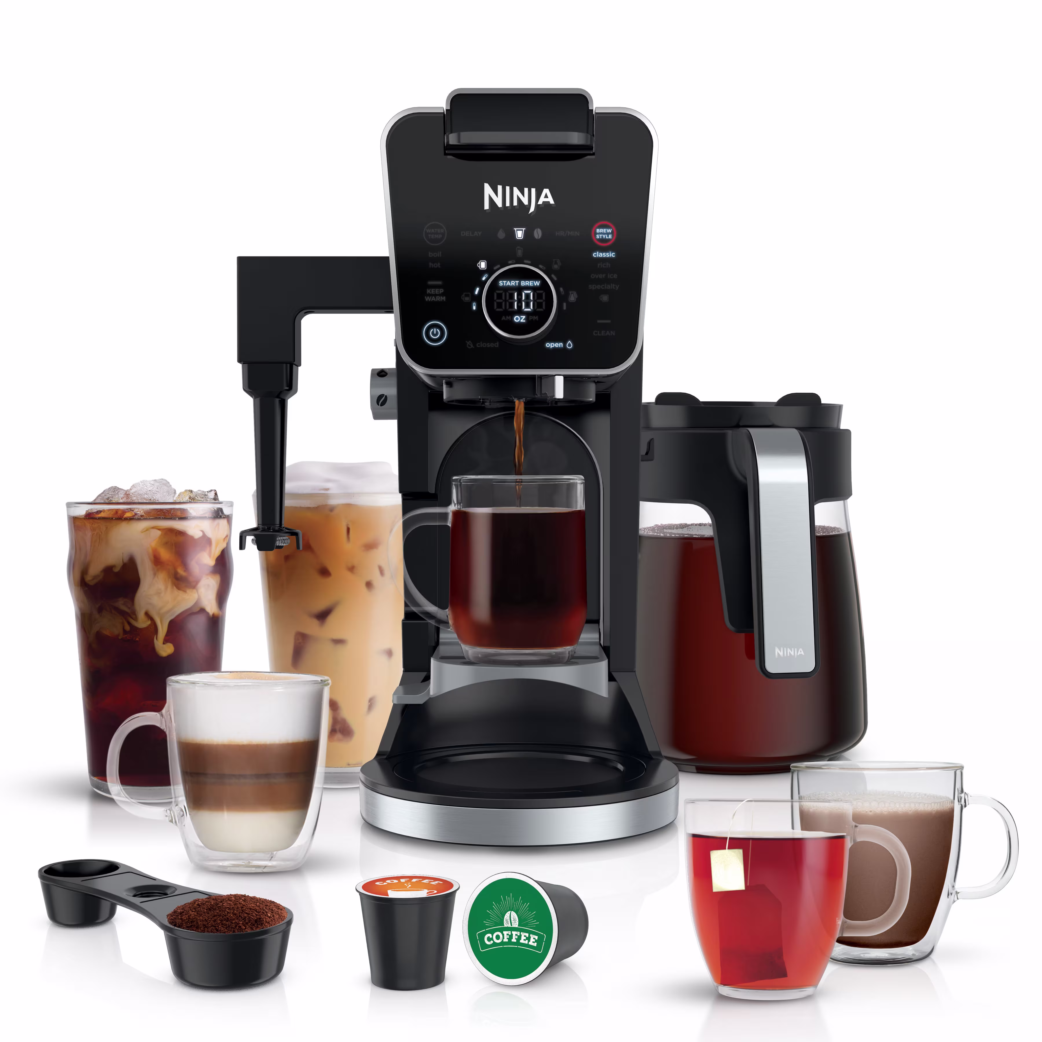 Ninja DualBrew Pro Specialty Coffee System, Single-Serve, Pod, and 12-Cup Drip Coffee Maker