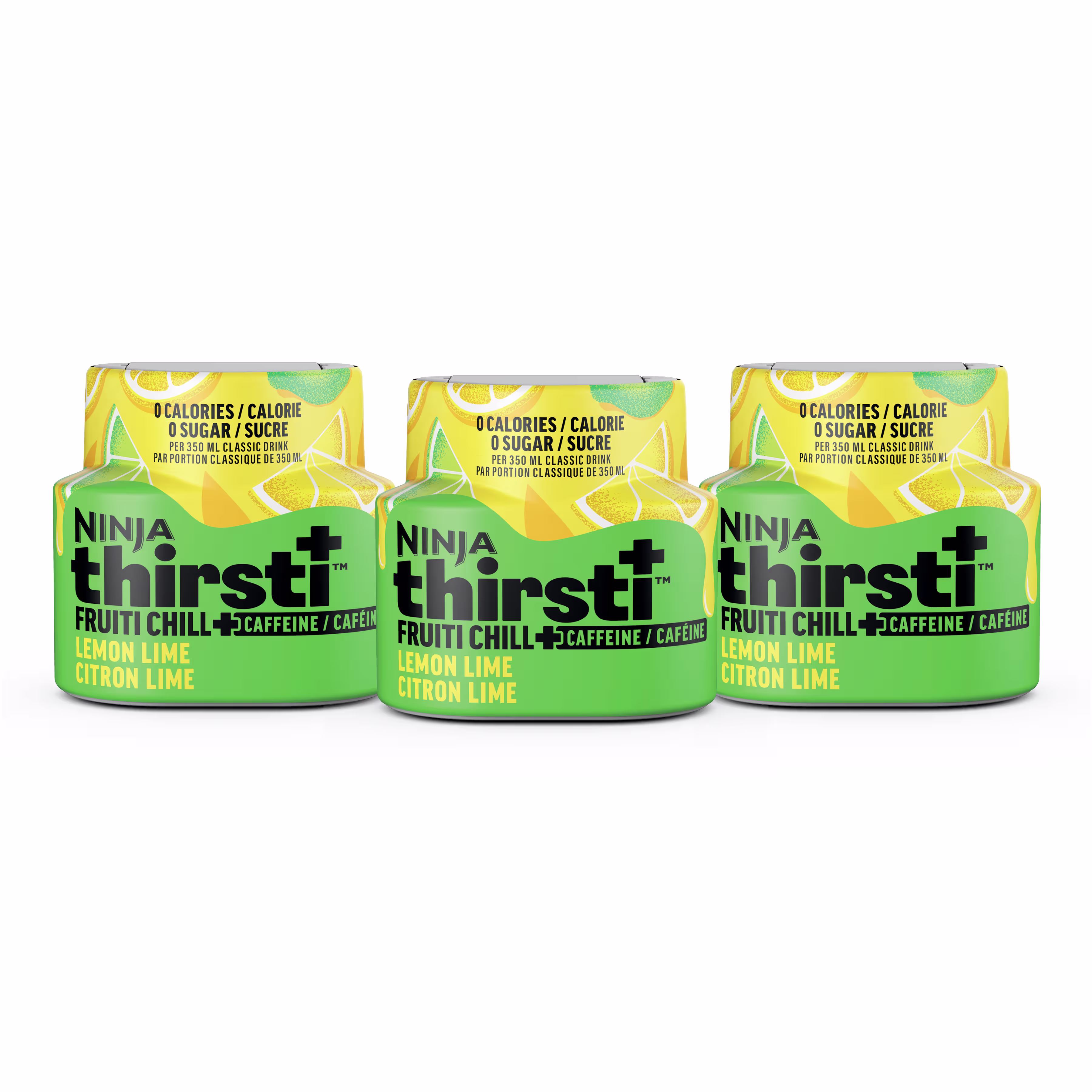 Ninja Thirsti FRUITI CHILL + CAFFEINE Lemon Lime Flavored Water Drops, 3 pack, WCFLMLAMC — Catalog Product