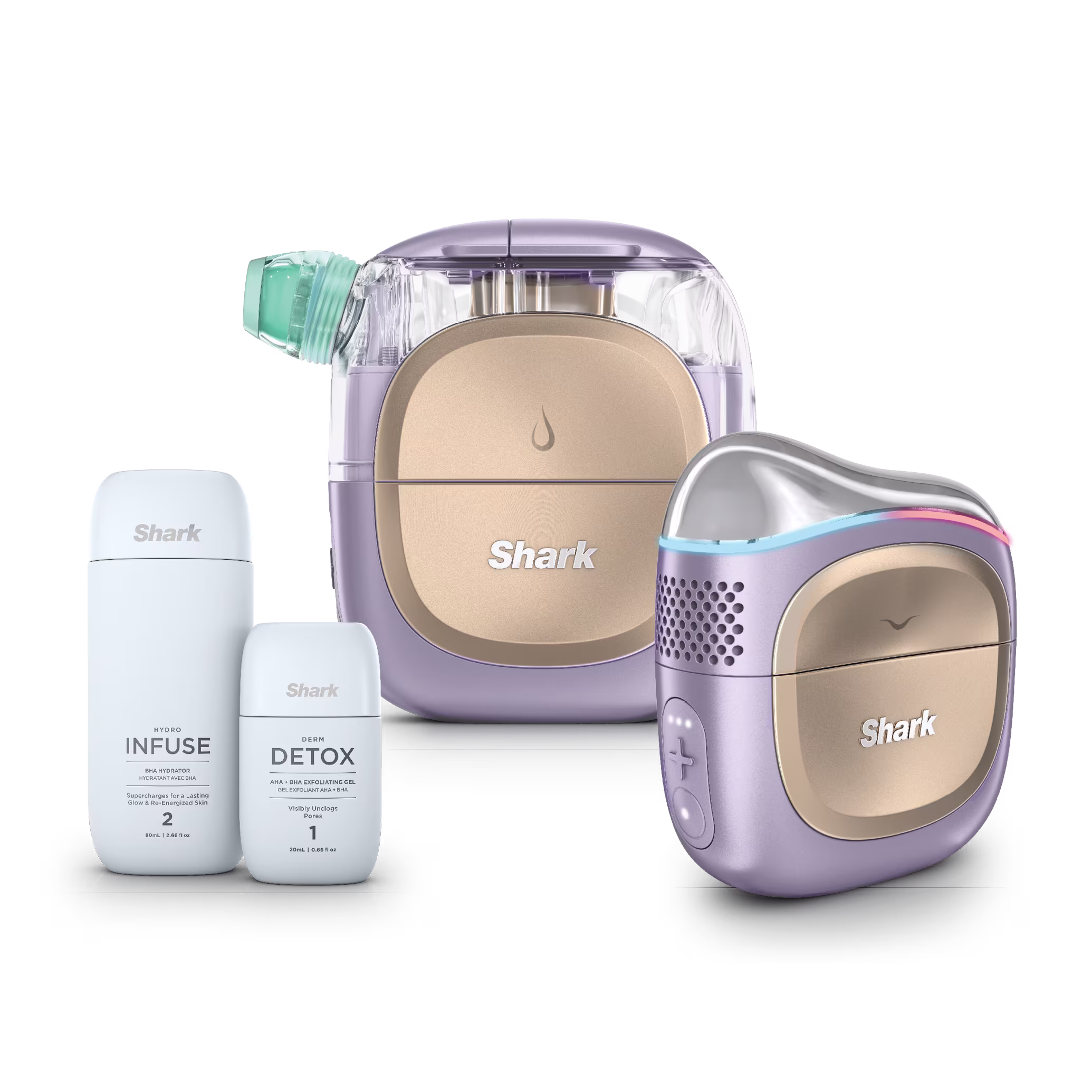Shark FacialPro Glow At Home Hydro-Powered Facial System in Lilac — Catalog Product