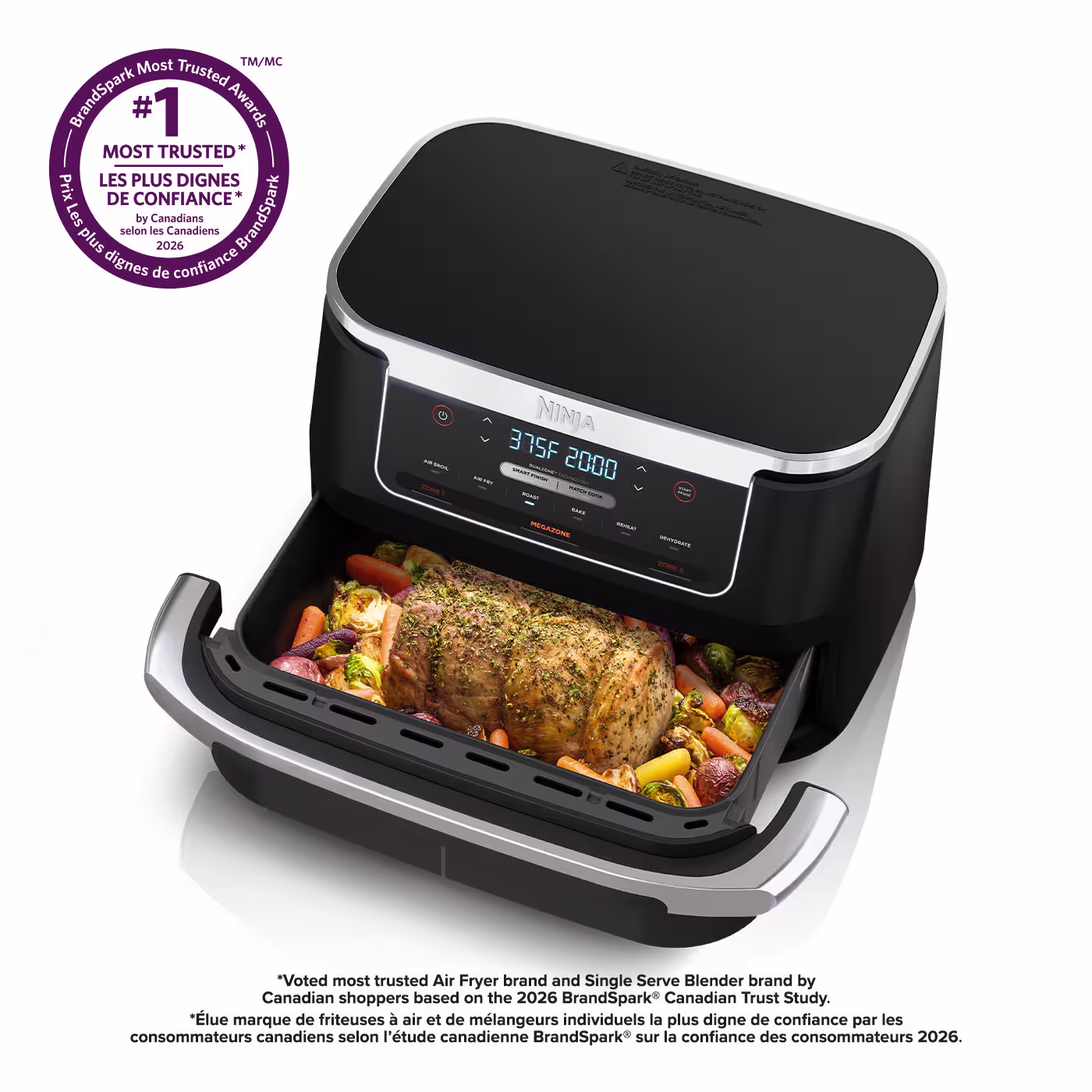 Ninja Foodi FlexBasket Air Fryer with 7-qt MegaZone — Basket